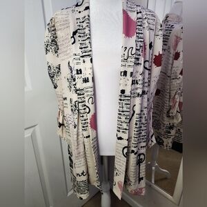 Lily By Firmiana Women's Graphic Blazer Size 1XL